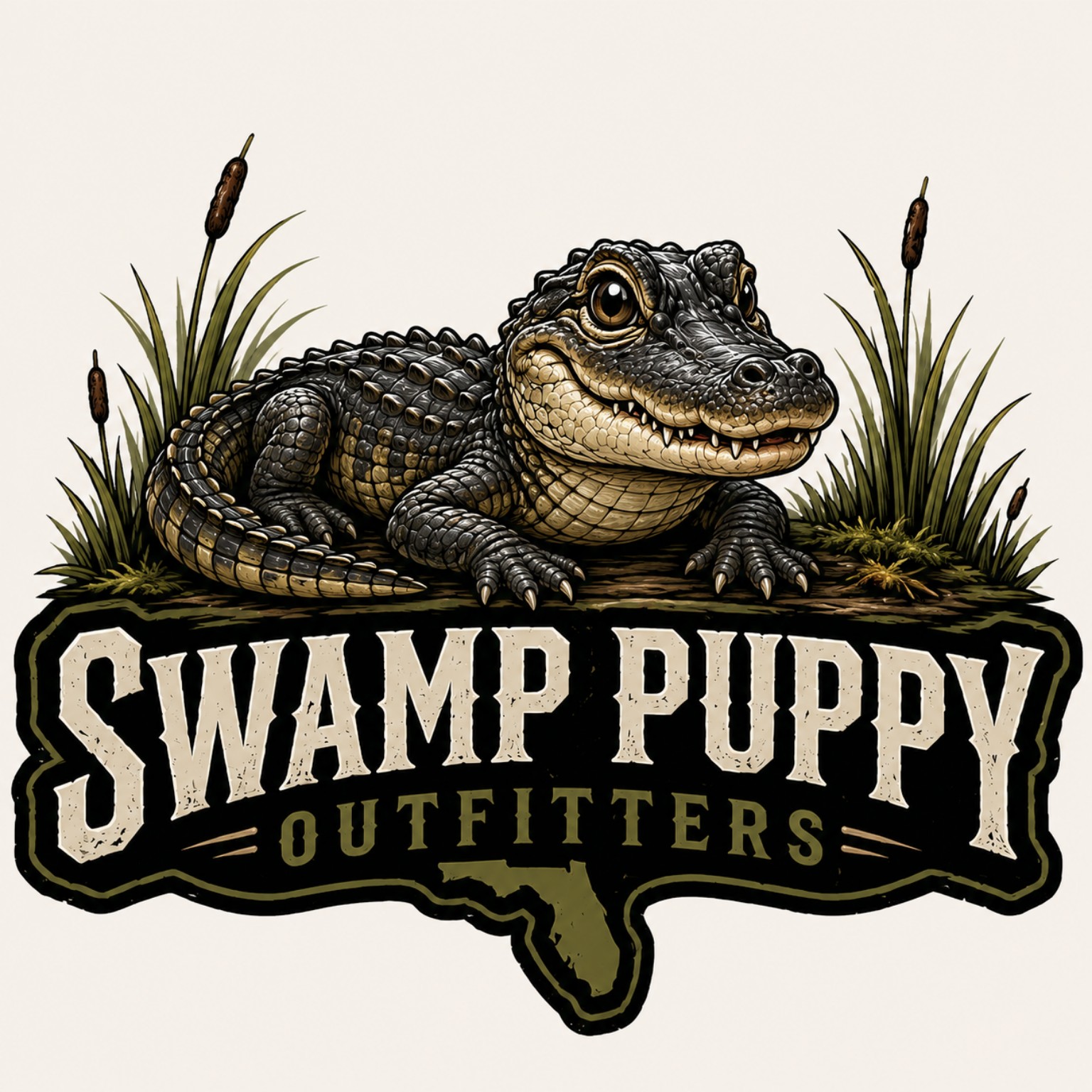 Swamp Puppy Outfitters alligator logo